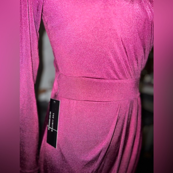 NWT - The Limited - Double lined poly/spandex, petite knee-length slip on dress - Picture 3 of 5